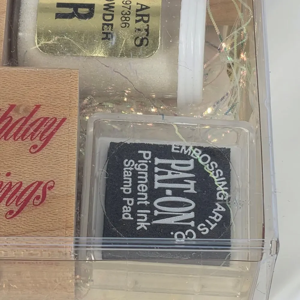 EMBOSSING ARTS COMPANY – VINTAGE 1994 POSTCARD EMBOSSING KIT – COMPLETE NOT USED